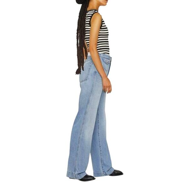 RE/DONE Hight Waist Wide-Leg Blue Jeans | Size 24 - Picture 8 of 9